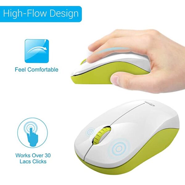 Portronics Toad 12 Wireless Optical Mouse-Yellow 4