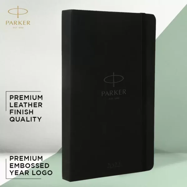 PARKER Celebration 2022 Diary + Galaxy Standard Ball pen Regular Gift Set (Black) 3