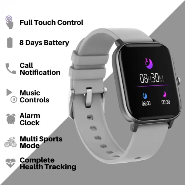 Fire-Boltt SpO2 Full Touch 1.4 inch Smart Watch (Grey) 9