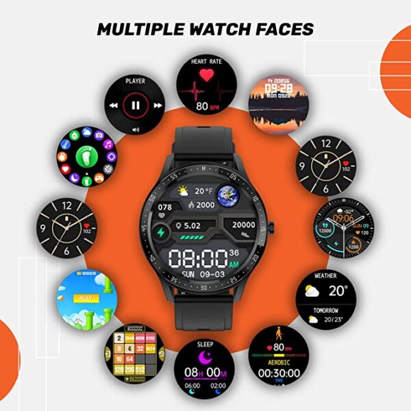 Fire-Boltt 360 SpO2 Display Round Smart Watch (Black) 4