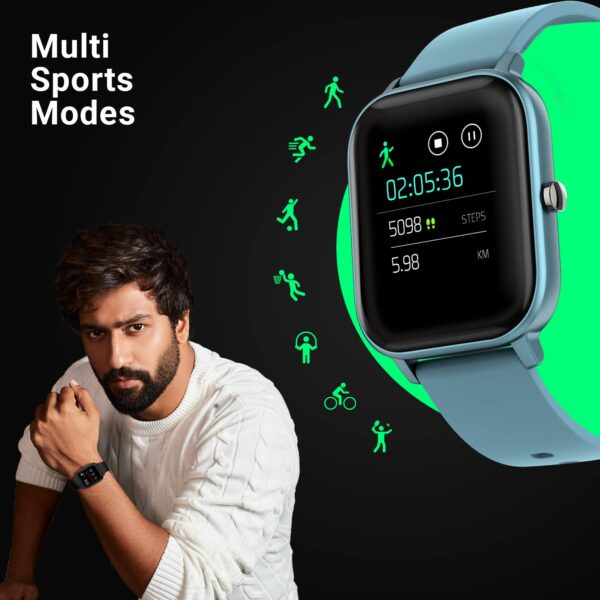 Fire-Boltt SpO2 Full Touch 1.4 inch Smart Watch (Blue) 7