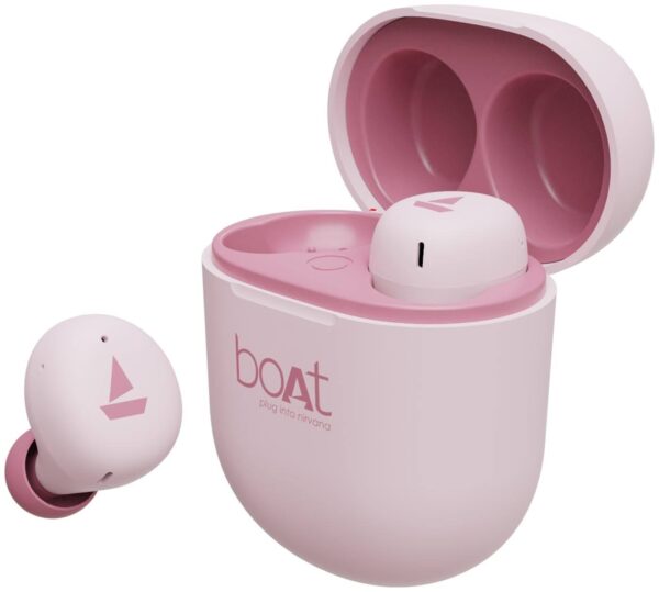 boAt Airdopes 381 Bluetooth Earbuds (Pink) 1