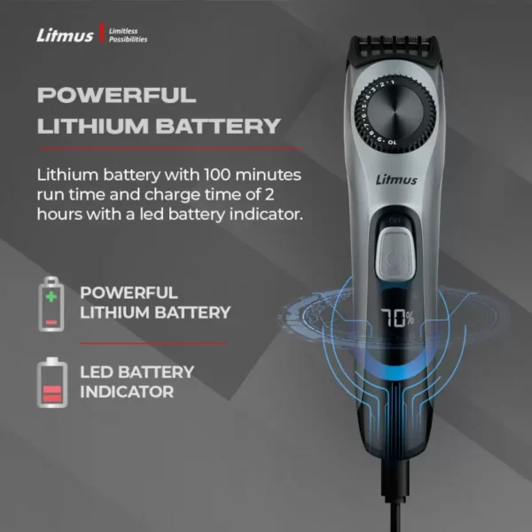 Litmus CT-100 Beard & Body Trimmer with (Black) 2