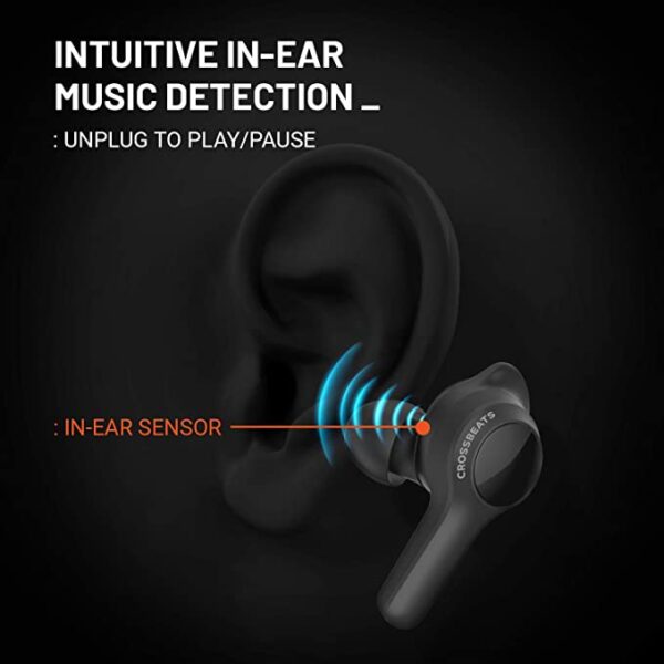 Crossbeats Torq Bluetooth in-Ear Earbuds (Black) 2