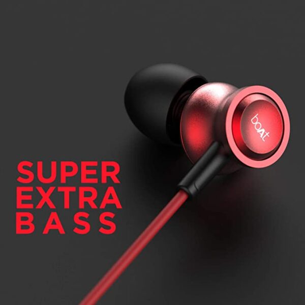 boAt Bassheads 152 Masaba Edition in Ear Wired Earphones (Raging Red) 3