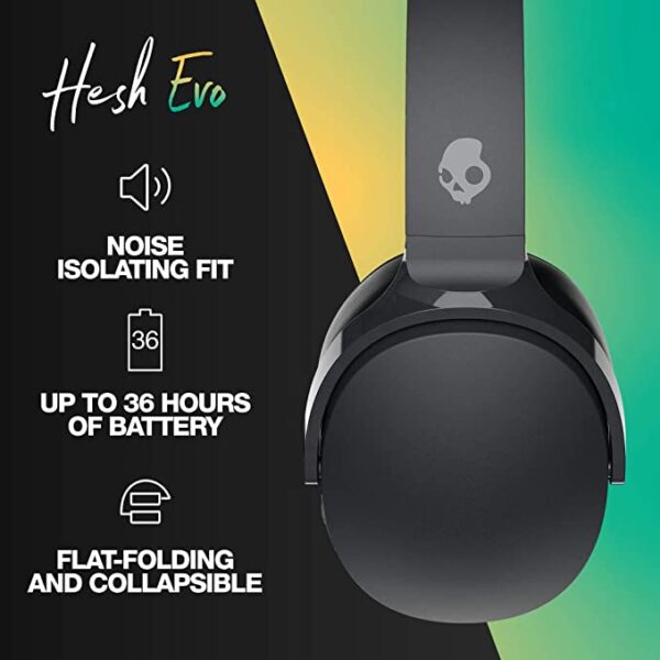 Skullcandy Hesh Evo Wireless Over Ear Headphones (True Black) 2