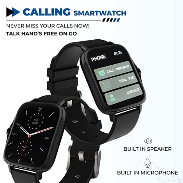 Hammer Pulse 2.0 Smart Watch With Bluetooth Calling (Black) 6