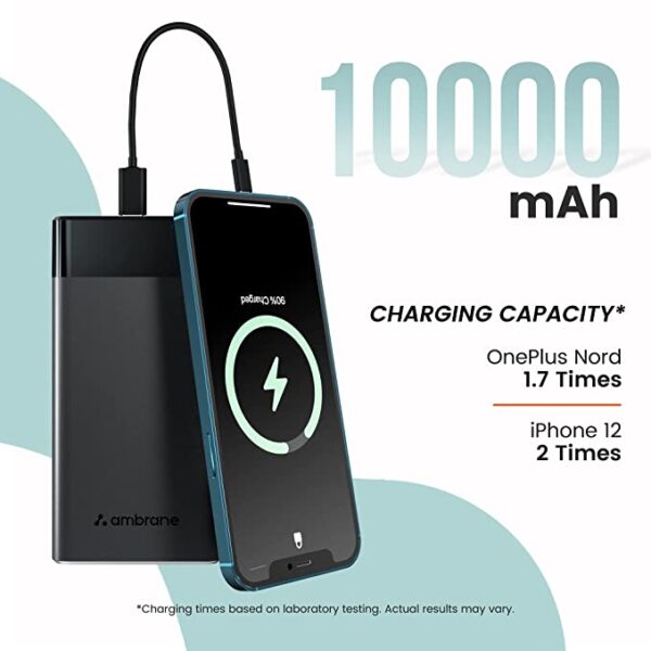 Ambrane Stylo 10k 10000mAh Power Bank (Black) 4