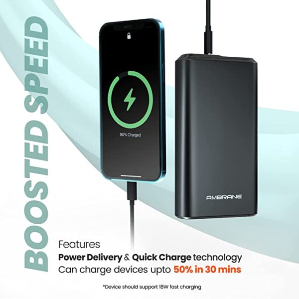 Ambrane Stylo 20k 20000mAh Power Bank (Black) 2