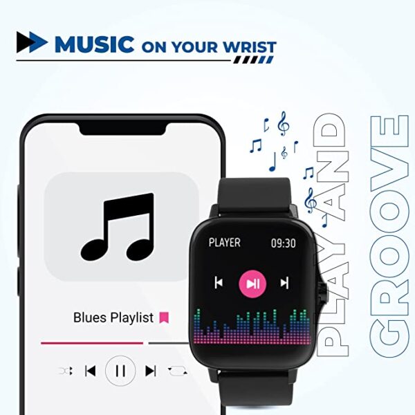 Hammer Pulse 2.0 Smart Watch With Bluetooth Calling (Black) 4