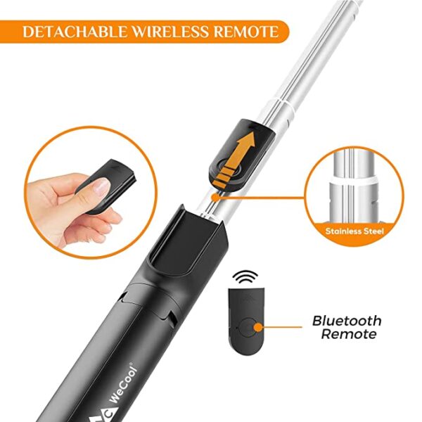 WeCool Bluetooth Extendable Selfie Sticks with 3-in-1 Multifunctional 6