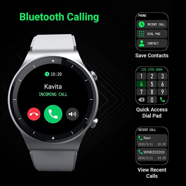 Fire-Boltt 360 Pro Bluetooth Calling Smart Watch (Silver) 5