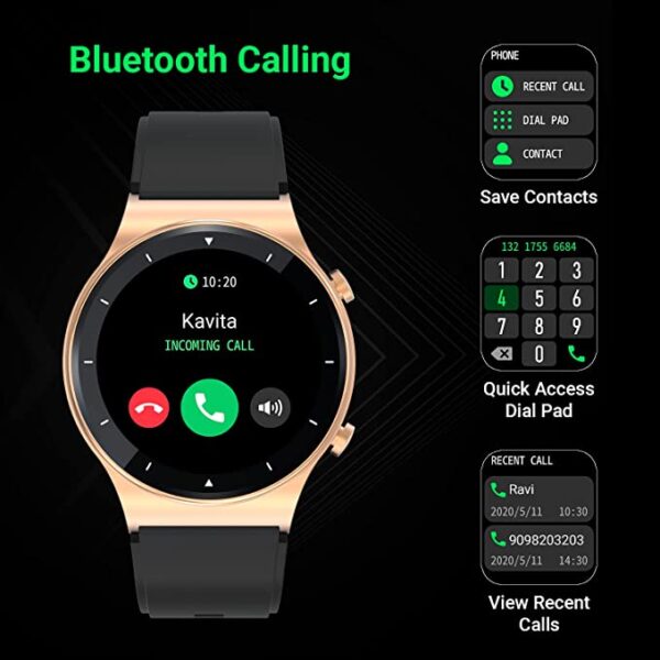 Fire-Boltt 360 Pro Bluetooth Calling Smart Watch (Gold) 2