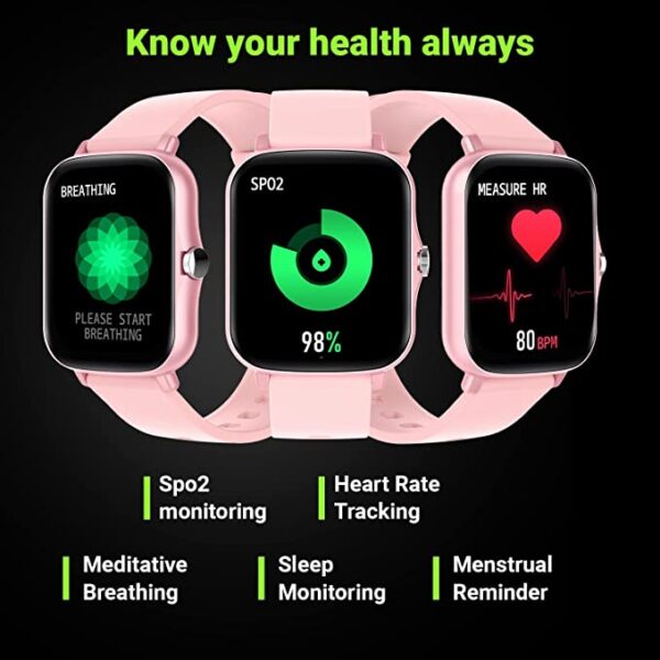 Fire-Boltt Beast Pro Bluetooth Calling 1.69 Smart Watch (Pink) 2