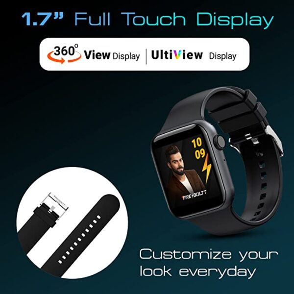 Fire-Boltt Call Bluetooth Calling Smartwatch with SpO2 & 1.7 (Black) 4