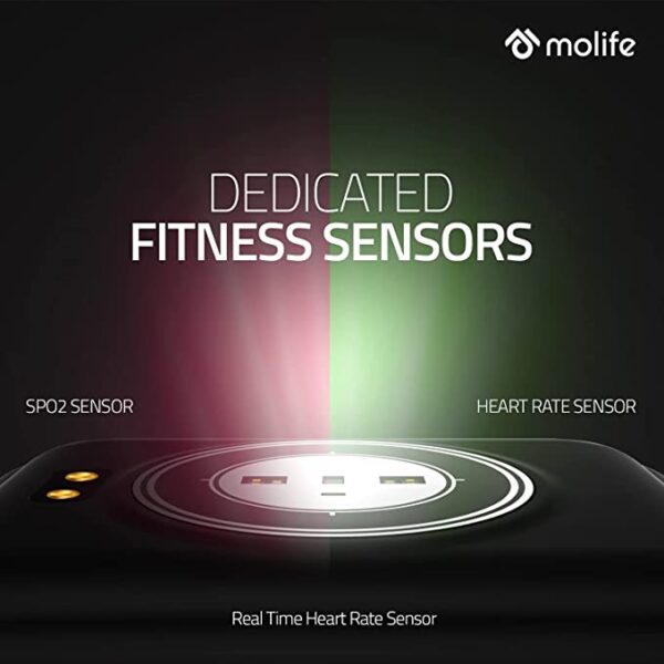 Molife Sense 320 Smart Watch 1.7 Inch Display (Grey Black) 3