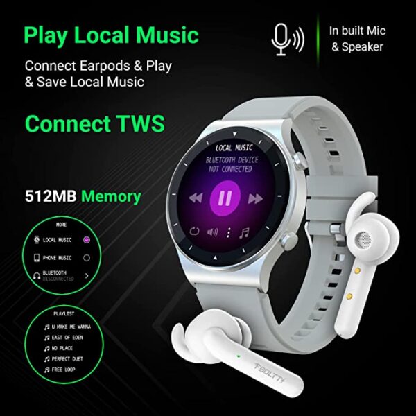 Fire-Boltt 360 Pro Bluetooth Calling Smart Watch (Silver) 6