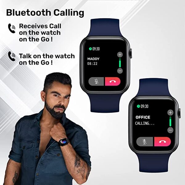 Fire Boltt Ring Bluetooth Calling Smartwatch SpO2 & 1.7 (Blue) 2