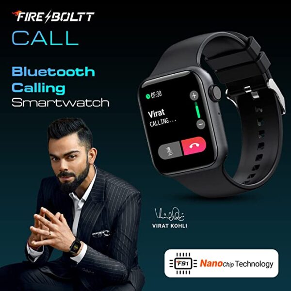 Fire-Boltt Call Bluetooth Calling Smartwatch with SpO2 & 1.7 (Black) 6