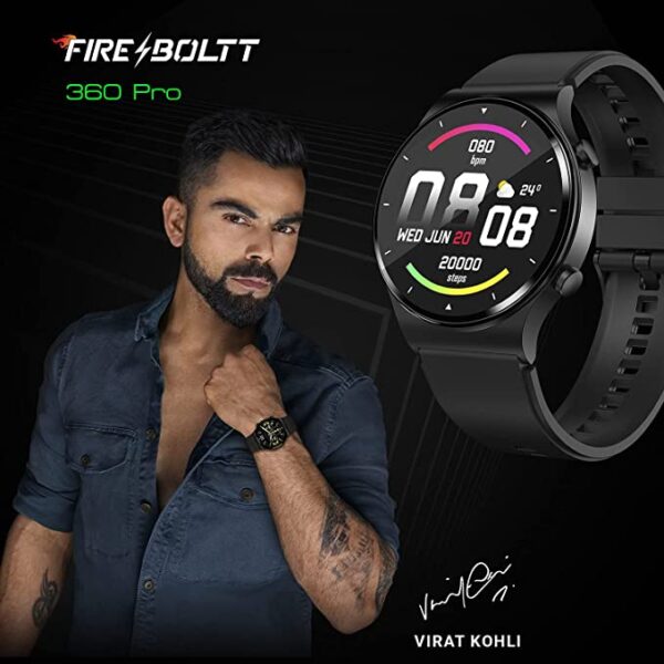Fire-Boltt 360 Pro Bluetooth Calling Smart Watch (Black) 4
