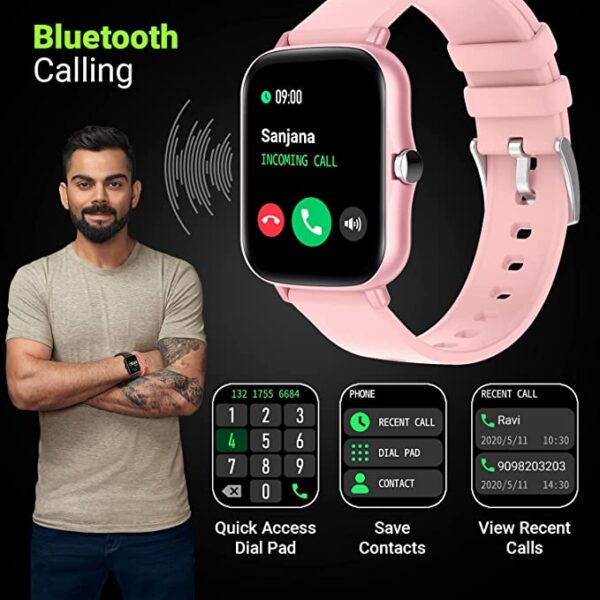 Fire-Boltt Beast Pro Bluetooth Calling 1.69 Smart Watch (Pink) 5