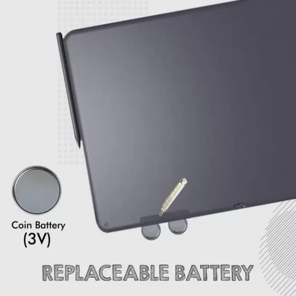 Portronics Ruffpad 15 Re-Writable LCD Screen (15-inch) Writing Pad (Grey) 6