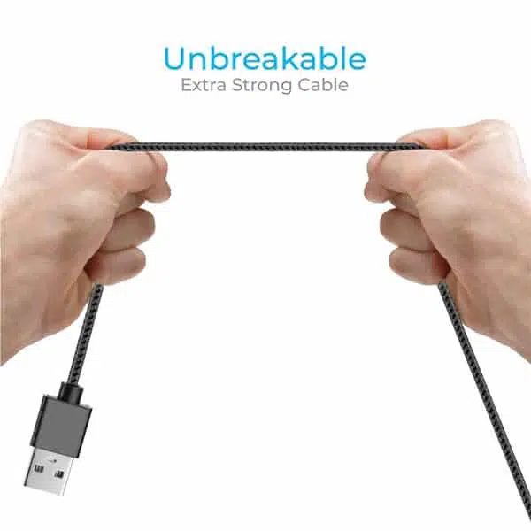 Ambrane BCL-15 IOS Lightning Braided Cable (Black) 4
