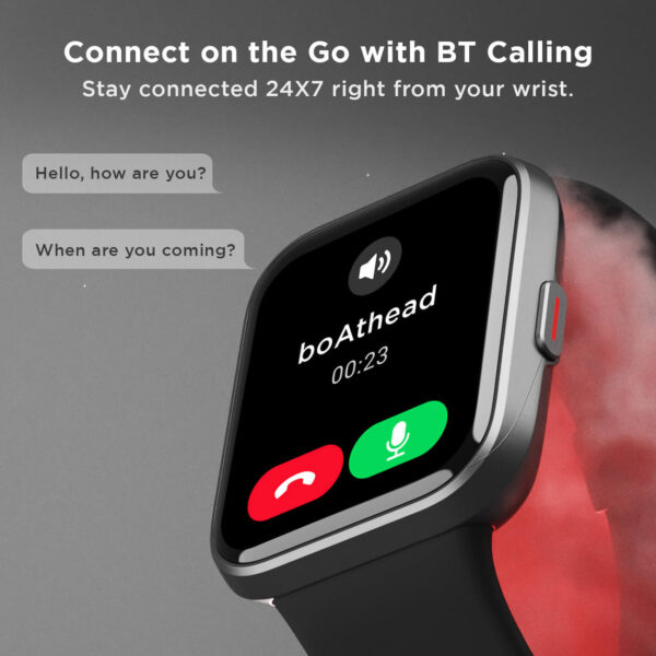boAt Wave Connect Bluetooth Calling Smartwatch (Charcoal Black) 4