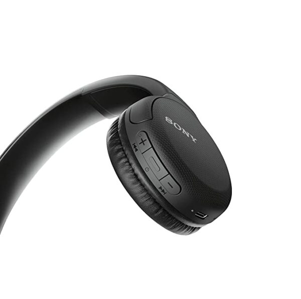 Sony WH-CH510 Bluetooth Wireless On Ear Headphones with Mic (Black) 2