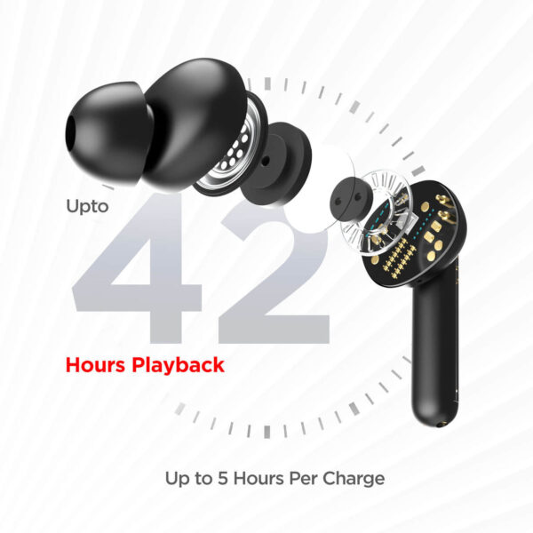 boAt Airdopes 148 True Wireless Earbuds (Active Black) 4