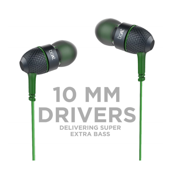 boAt BassHeads 228 in-Ear Wired Earphones (Green) 4