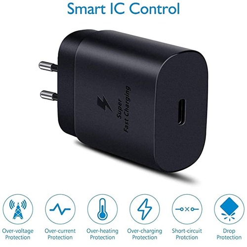 Samsung 15W PD Power Adapter Charger USB-C Cable (Black) 4