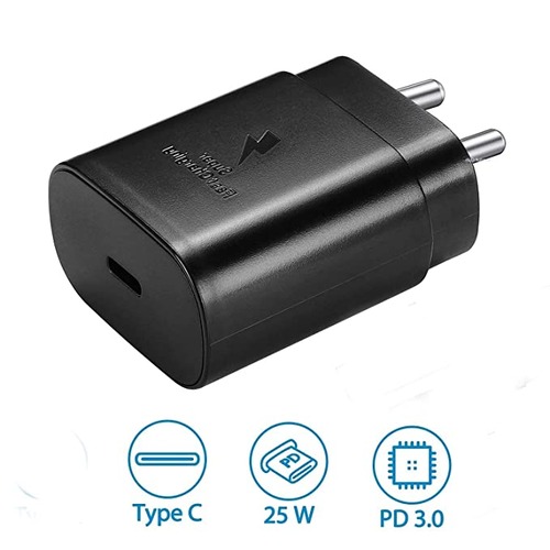 Samsung 15W PD Power Adapter Charger USB-C Cable (Black) 5