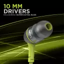 boAt BassHeads 228 in-Ear Wired Earphones (Neon Lime) 2