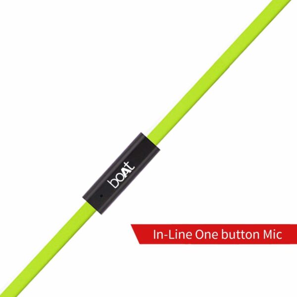 boAt BassHeads 228 in-Ear Wired Earphones (Neon Lime) 7