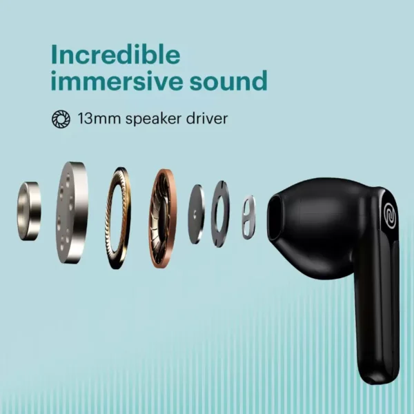 Noise Buds VS202 True Wireless Earbuds (Charcoal Black) 4