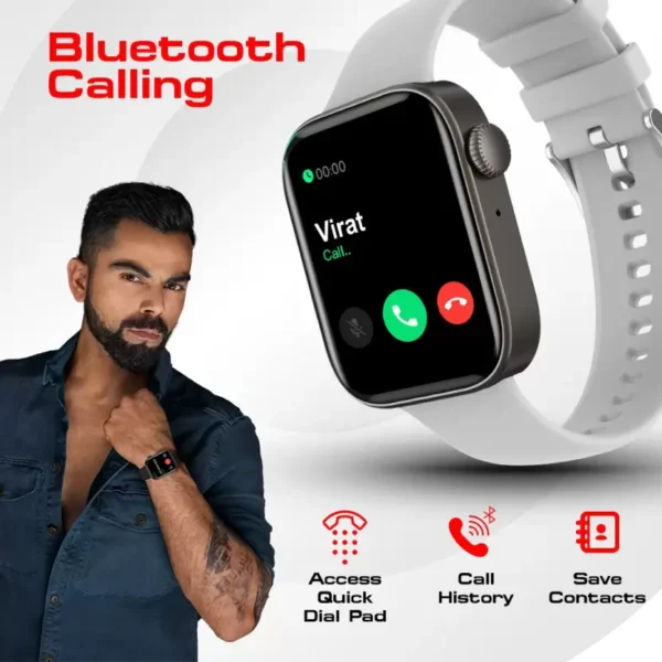 Fire-Boltt Ring 2 Smartwatch with Bluetooth Calling (Grey) 3