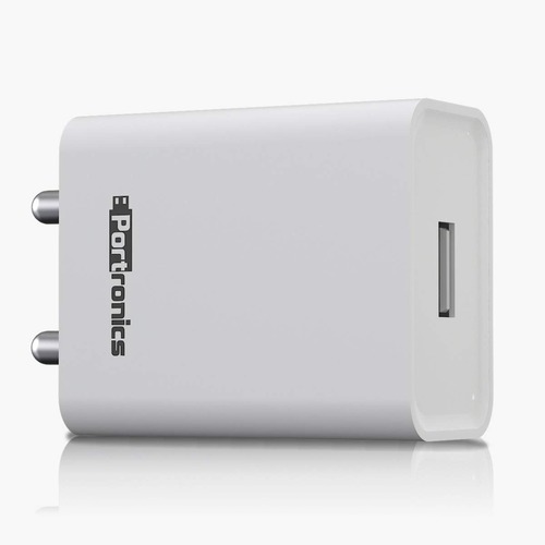 Portronics Adapto 62 USB Wall Adapter (White) 1