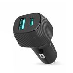 Portronics Car Power 6 51W Fast Car Charger (Black)
