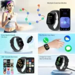SHKOD Calling Smart Watch 5 Pro - Crystal Black - Image 3