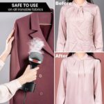 INALSA Steamer for Ironing Clothes - 1600W Handheld Garment Steamer - Black - Image 5